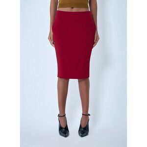 Saint Laurent Women Pencil Skirt In Smooth Weave
